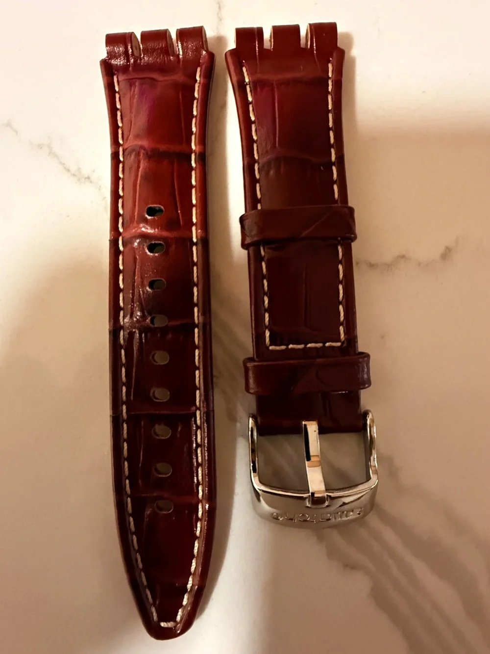 Swatch genuine leather